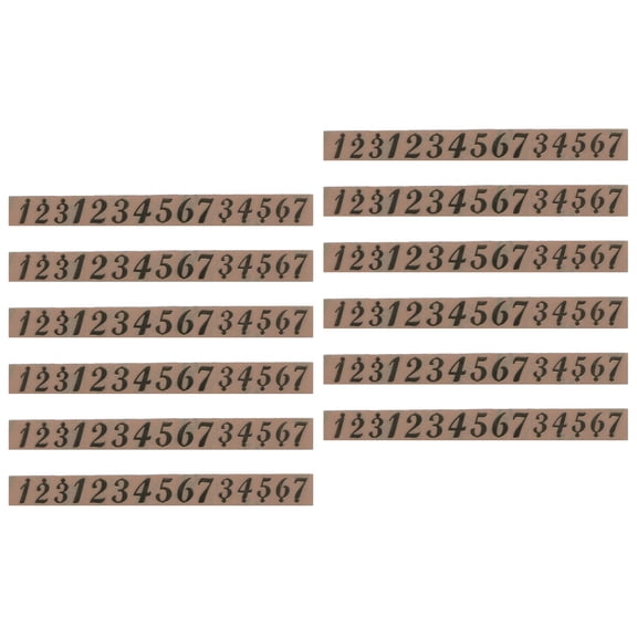 12 Sheets of Scale Stickers Chinese Tongue Drum Notes Stickers for Beginner Practice