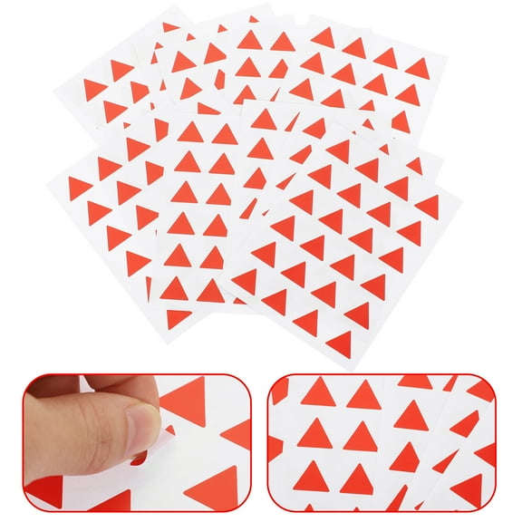 12 Sheets Colorful Dot Map Marker Stickers Small Adhesive Labels for Plans, Students, Rewards, and Triangle Label Patches