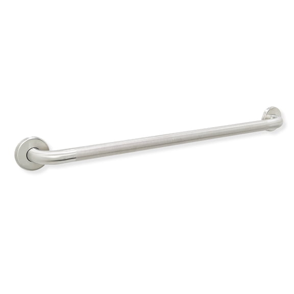 GBS Ada Anti Slip Knurled Handicap Grab Bar for Shower, Stainless Steel, 12"