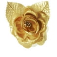 thumbnail image 1 of 12 Silk Roses Wedding Favor Flower Corsage -  Gold, 1 of 1