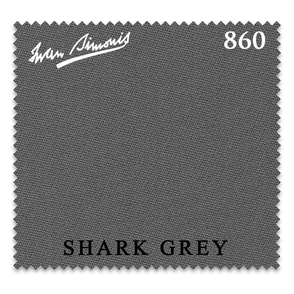12' Simonis 860 Pool Billiard Table Cloth - Shark Grey - AUTHORIZED DEALER