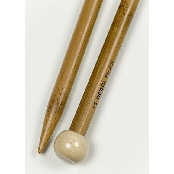 12" Single Pointed Bamboo Needles - US 15 - Knitting Needles from Crystal Palace