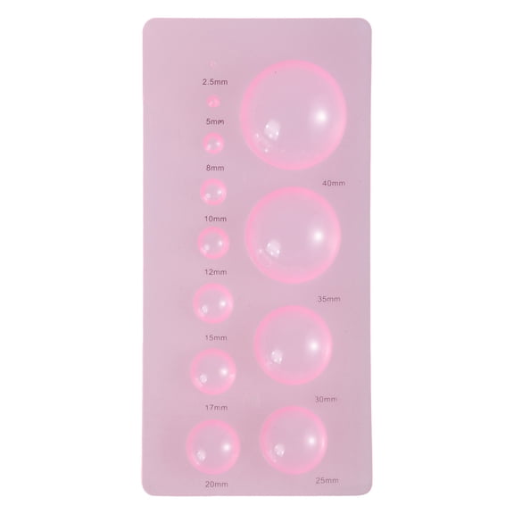 12 Size 3D Half Ball Domes Quilling Papercraft Board Creation Mould Tool