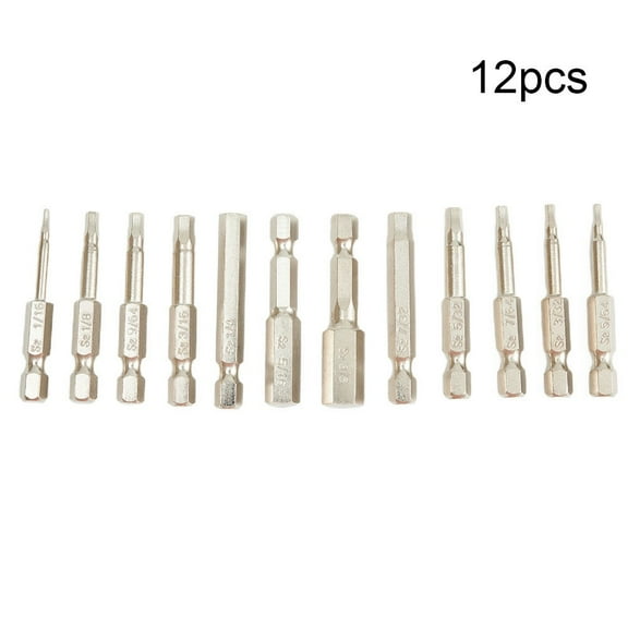 12 Size Hex Key Allen Bit Set Quick Change Connect Impact Driver Power Drill Bit