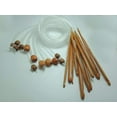 12 Sizes 1.2M 48" Afghan Tunisian Carbonized Bamboo Knitting Needle