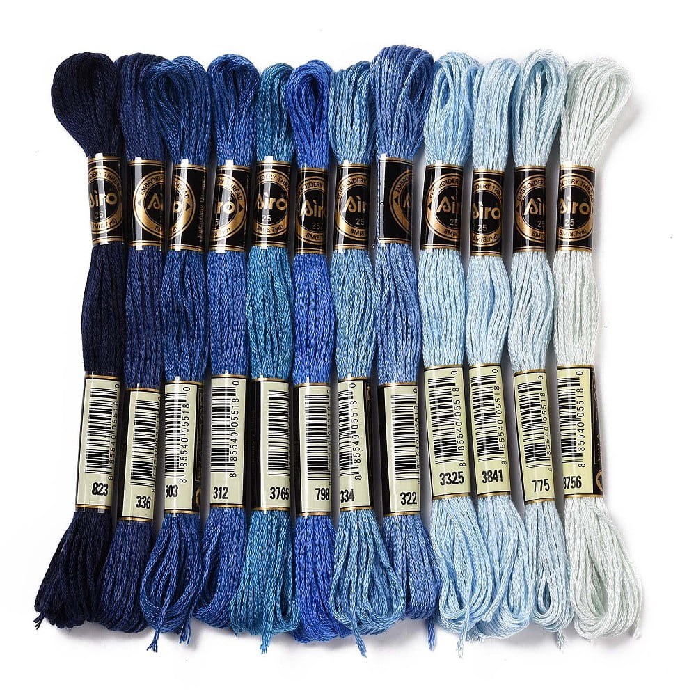 12 Skeins 105 Yards 6 Ply Variegated Embroidery Thread Friendship ...