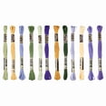 12 Skeins Embroidery Floss Polyester Embroidery Threads Bracelets ...