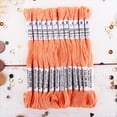 thumbnail image 1 of ThreadArt Premium Egyptian Cotton Embroidery Floss - 8.75 Yds - 6 Strand - 12 Skeins - Melon No.608, 1 of 10