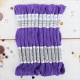 thumbnail image 1 of ThreadArt Premium Egyptian Cotton Embroidery Floss - 8.75 Yds - 6 Strand - 12 Skeins - Violet No.309, 1 of 10