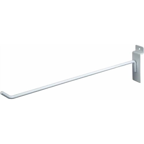 12 Slatwall Deluxe Hooks, Slatwall Hooks, Display Hooks for Panel, White (Pack of 96)$$Furniture