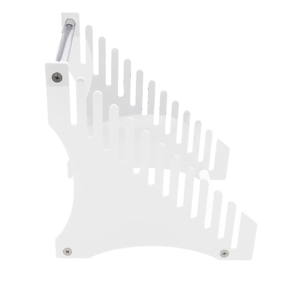 12-Slot Acrylic Vinyl Record Organizer Clear Album Holder Easy Assembly Desktop Rack (8.7 x 8.3 x 6.3 inches / 22 x 21 x 16 cm)