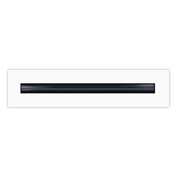 - 12" Slot Diffuser - (1 Slot) Single Slot - White Decorative - Modern Vent Cover for Ceiling, Walls & Floors - Texas