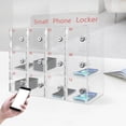 thumbnail image 1 of 12 Slots Acrylic Clear Cell Phone Locker Box with Door Locks and Keys, Wall-Mounted Cell Phones Storage Cabinet Pocket Storage Locker Box for Classroom Office, 1 of 9