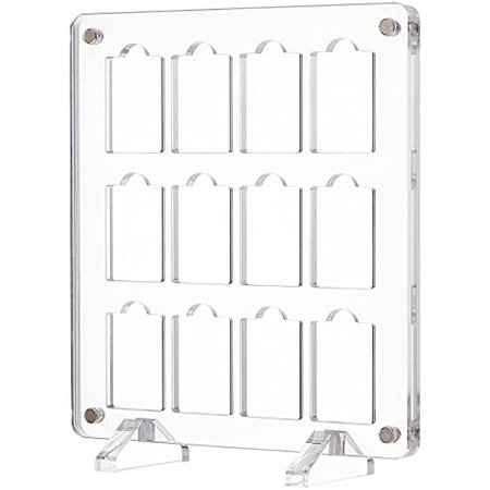 12 Slots Game Card Collection Display Clear Game Card Storage Display Stands