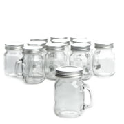 Factory Direct Craft 4.0 oz. Small Glass Mason Drinking Jars with Lid Set of 12