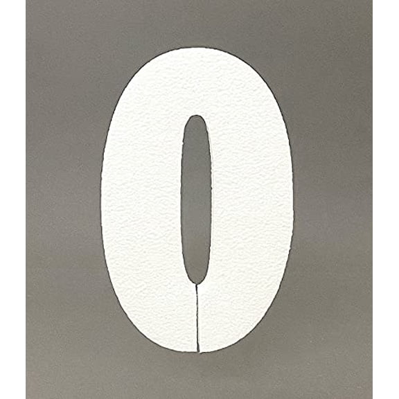 12" Smooth EPS Foam Letters Alphabet Numbers for Crafts Party Signs Walls Party Decor Made in USA (Number"0" - 1 PC)