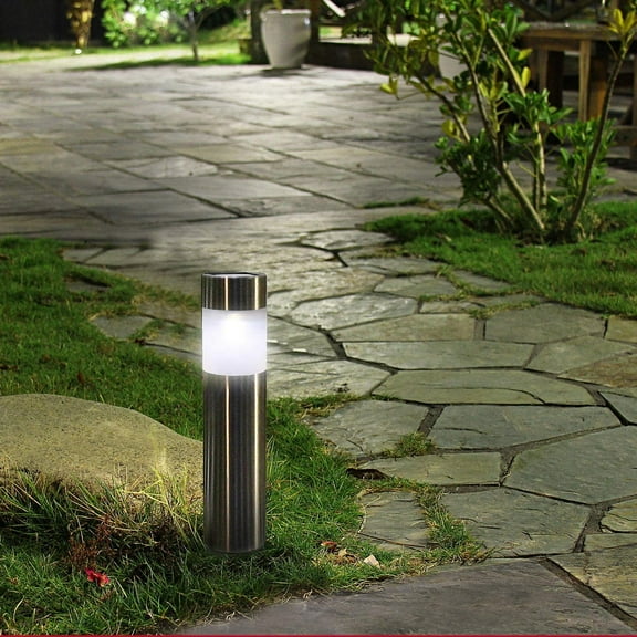 12 Solar Path Post Street Garden Lawn Light Led Ip65