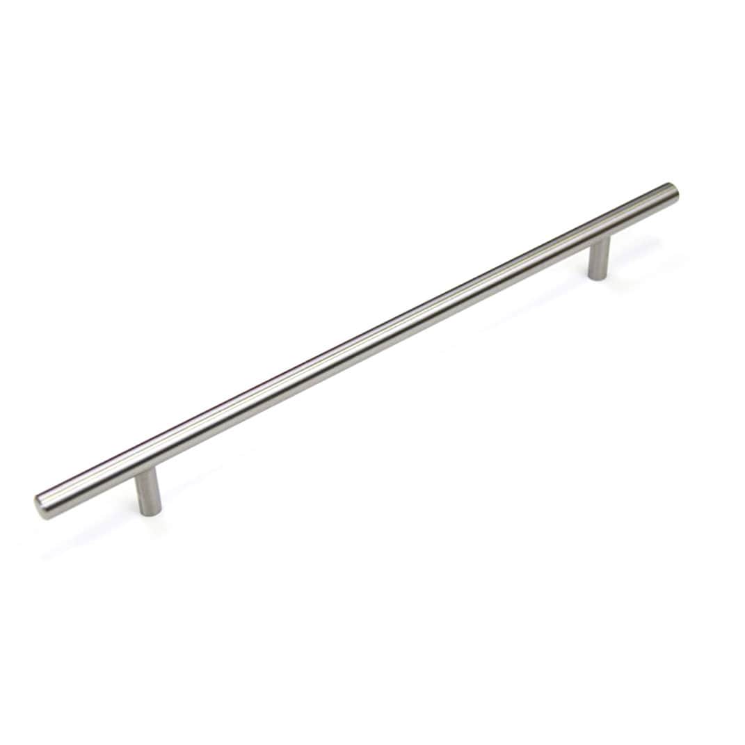 12" Solid Stainless Steel Cabinet Bar Pull Handles Solid Stainless Steel Cabinet Bar Pull Handles (Case of 4) - image 1 of 3