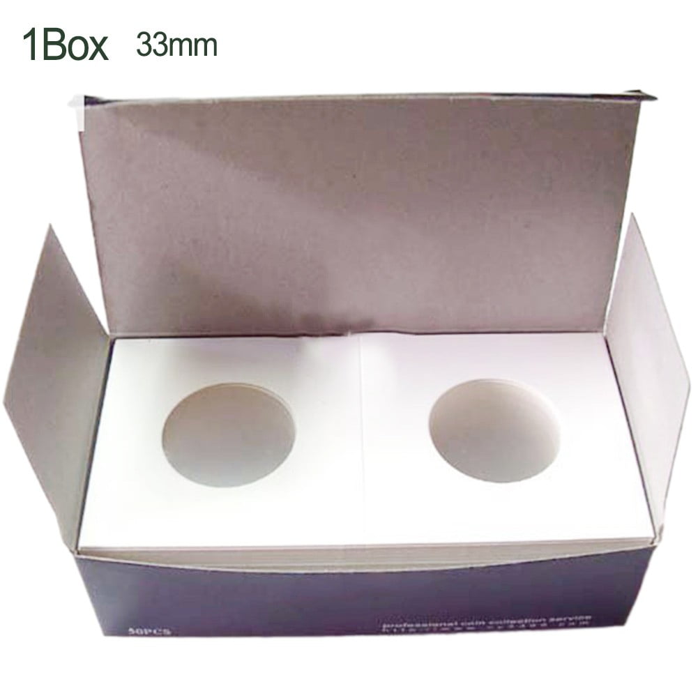 12 Specifications Coin Holders Stamp Coin Storage Square Cardboard Box