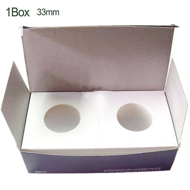 12 Specifications Coin Holders Stamp Coin Storage Square Cardboard Box