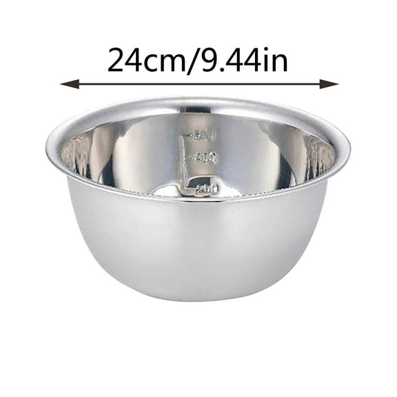 12" Stainless Steel Mixing Bowl Set - Extra Large Metal Kitchen Basin for Cooking, Baking & Food Prep - Commercial Grade Salad/Pasta Bowl with Pour Spout