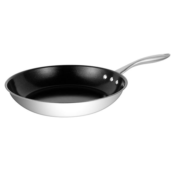 12" Stainless Steel Pan by Ozeri with ETERNA, a 100% and APEO-Free Non-Stick Coating