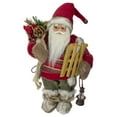 thumbnail image 1 of Northlight 12" Standing Santa With a Sled and Lantern Christmas Figure, 1 of 5