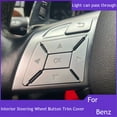thumbnail image 1 of 12× Steering Wheel Button Cover For 12-15 Mercedes Benz ML Class W166 X166 R231, 1 of 5