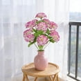 thumbnail image 1 of 12 Stems Artificial Carnation Bouquet, Realistic Fabric Flowers for Wedding Decor, Home Table Centerpieces and Office Plants, No Watering Needed, Red, Pink, Yellow, Orange, Purple, 1 of 6