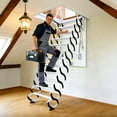 thumbnail image 1 of 12 Steps Ceiling Attic Ladder, Retractable Attic Ladder with 1100LBS Capacity, Folding Loft Step for Home Attic Access, 1 of 9