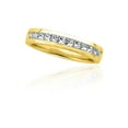 thumbnail image 1 of 12-Stone Princess Cut Diamond Precision Set Band in 14K Yellow Gold (3/4 cttw), 1 of 2