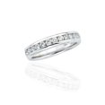 thumbnail image 1 of 12-Stone Round Brilliant Cut Diamond Precision Set Band in 14K White Gold (3/4 cttw), 1 of 2