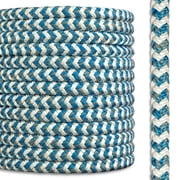 12 Strand Double Carrier Braided Polyester Arborist Bull Rope | Tree Work Rigging Line | 1/2 inch x 150 feet