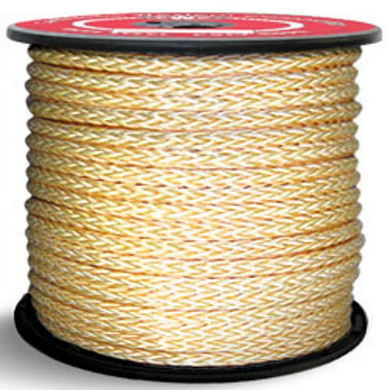 12-Strand KEVLAR® Rope - 1/2 x 1200 ft., Gold