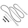 thumbnail image 1 of 12 Strands Bow String Replacement with Bowstring Finger Guards for AMO 68", Black, 1 of 6