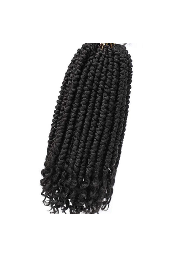 12 Strands Braided Hair Extension Natural Lookings Dreadlock Hair Tie Ponytail Holder For Trendy Hairstyle Hair Braiding