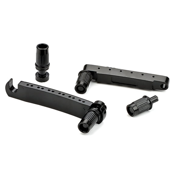 12 String Guitar Bridge With & Anchors Metal Roller Saddle Bridge Tailpiece Electric Guitar Replacement Part