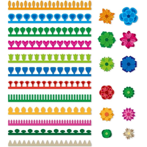 12 Styles 3D Rollded Flowers Cutting Dies Card Making Die Cut Carbon Steel Flower Petal Quilling Strips Die Cuts Stencils Card Scrapbooking Embossing Template