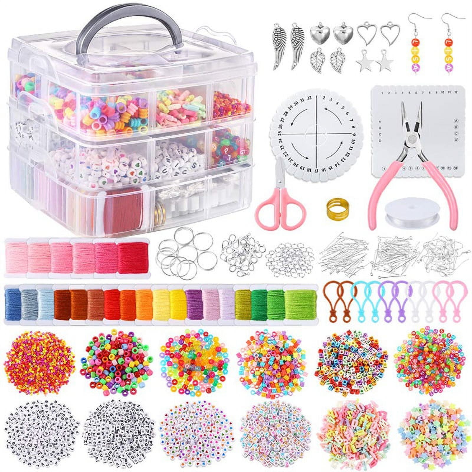 Everso Friendship Bracelet Making Kit, Crafts For Girls, Multi-Color  Embroidery Floss, Knot Patterns, Colorful String, Bracelet Charms
