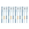 12 Super Fine Tip Ballpoint Pen Set 0.5mm Fine Tip Gel Pens for Exams