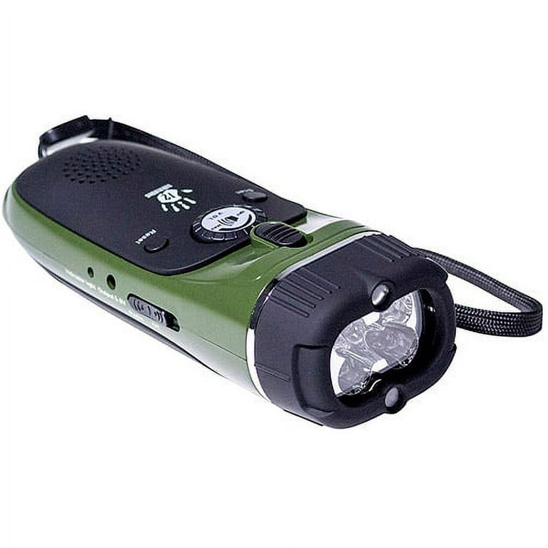 12 Survivors Emergency Hand Crank Radio/Flashlight