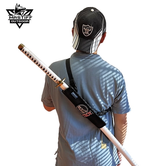 12 Sword Frog Back Scabbard Sheath Black Nylon Tactical Modular Camp