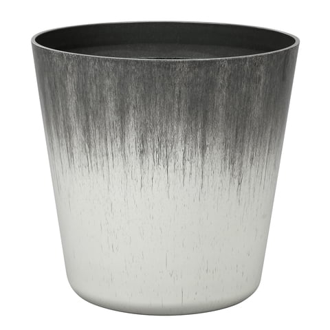 Better Homes and Gardens Esmeralda Plastic Planter 12" x 12" x 12" Round Toupe Finish