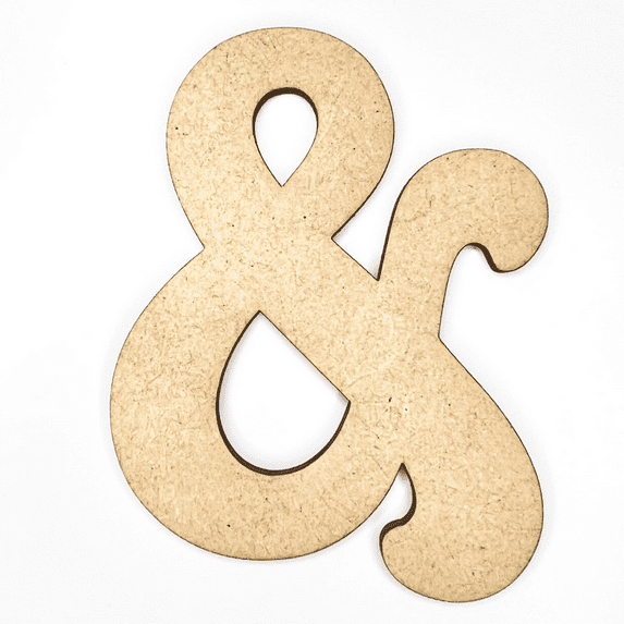 12" Tall MDF Letter & | 1/4" Thick | Krafty Supply Letters | Beltorian