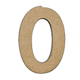 thumbnail image 1 of 12" Tall MDF Wood Letter O | 1/4" Thick | Wood Craft Letter | American Font, 1 of 5