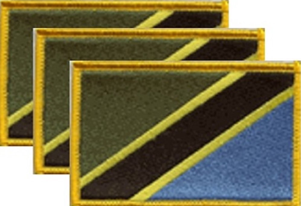 12 Tanzania Flag Patches, Embroidered Iron On or Sew On, Measures 3.50" x 2.25"