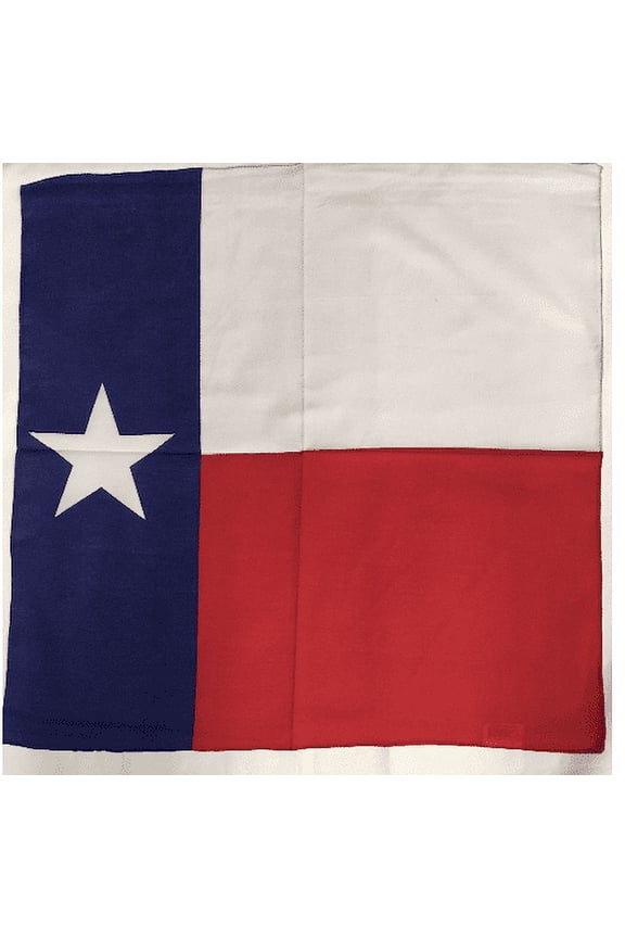 12 Texas Flag Bandana Patriotic Head Wrap 100% Cotton 22"X22"