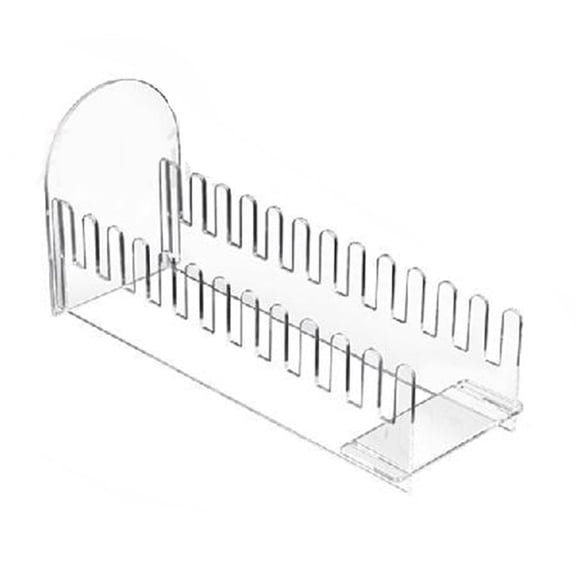 12-Tier Acrylic Display Stand For Greeting Cards And Stickers, Clear Portable Organizer Rack For Retail, Craft Fairs, Countertop Use(white)
