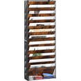 12-Tier Hanging Wall File Organizer - Folding Mounted Mail Document ...