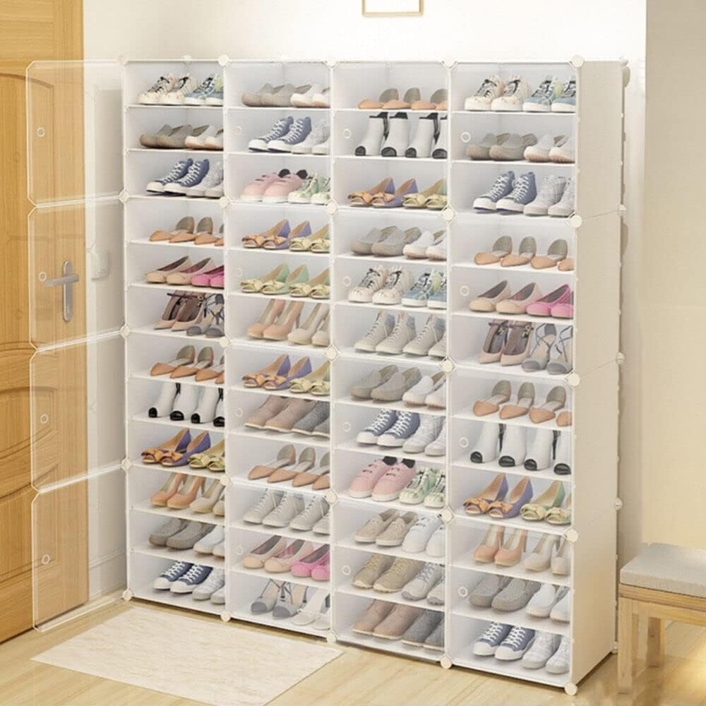 12 Tiers Shoes Rack Storage Drawer Doors Shelf Storage Organizer 96
